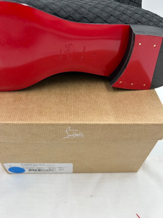 Men’s Christian Louboutin Dandelion Jacquard Loafers.Size 47/14 US Made in Italy main image 7